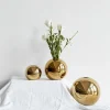 Round Metallic Flower Vase for Home Decor - Image 4