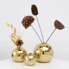 Round Metallic Flower Vase for Home Decor - Image 5