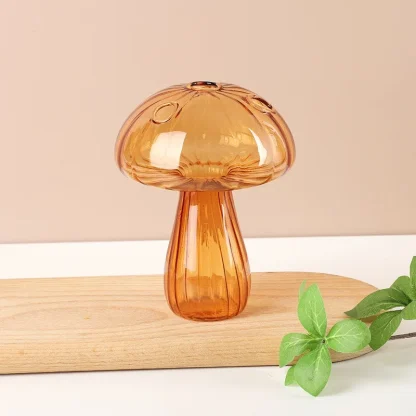 Transparent Mushroom Shape Flower Vase - Image 4