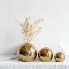 Round Metallic Flower Vase for Home Decor - Image 2