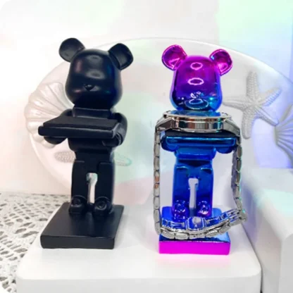 Modern Bear Figurine with Gradient Design - Image 2