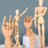 Wooden Hand Figurines with Rotatable Joint - Image 7