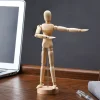 Wooden Hand Figurines with Rotatable Joint - Image 2