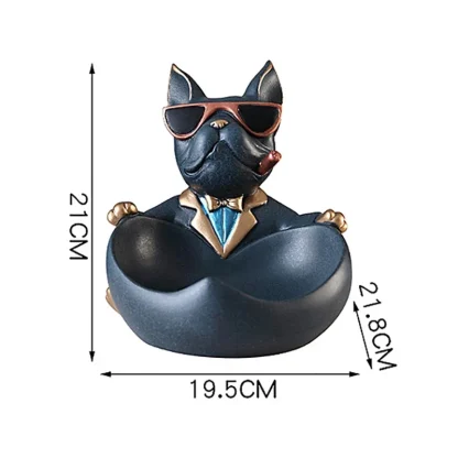 Home Decor Dog Figurine with Bowl - Image 11