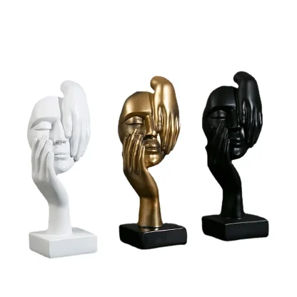 Abstract Face Statues for Home Decor - Image 4