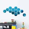 Self-adhesive Wall Mirror with Hexagon Shape - Image 11