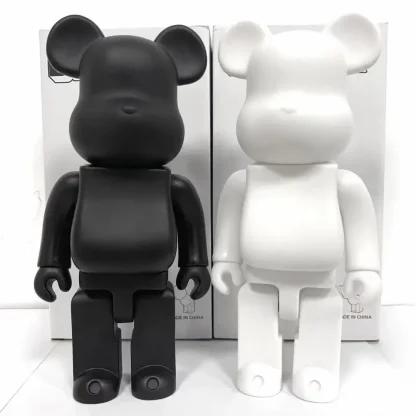 Solid Color Bear Statue for Home Decor