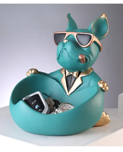 Home Decor Dog Figurine with Bowl - Image 8