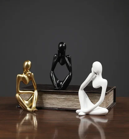 The Thinker Abstract Hollow Out Statues - Image 7
