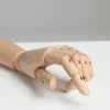 Wooden Hand Figurines with Rotatable Joint - Image 5