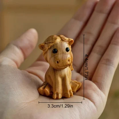 Miniature Animal Wood Carving Decoration - Image 9