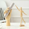 Wooden Hand Figurines with Rotatable Joint - Image 4